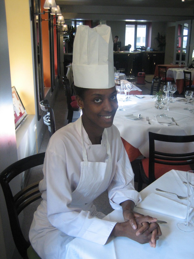 Rougui Dia, head chef at Petrossian Paris